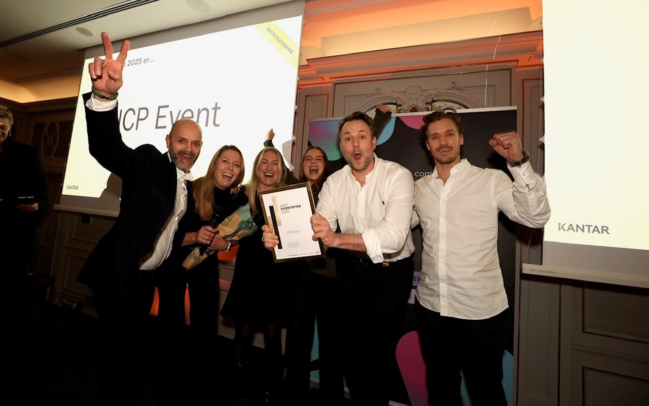 JCP kåret til «Årets eventbyrå» på Byråprofil 2025