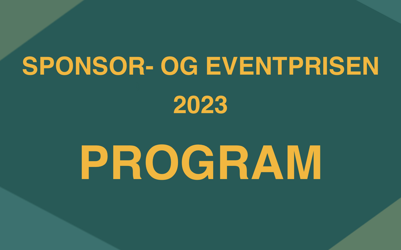 Sponsor- og Eventprisen 2023 - PROGRAM