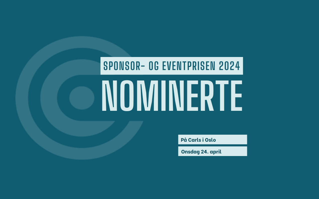 Her er de nominerte til Sponsor- og Eventprisen 2024