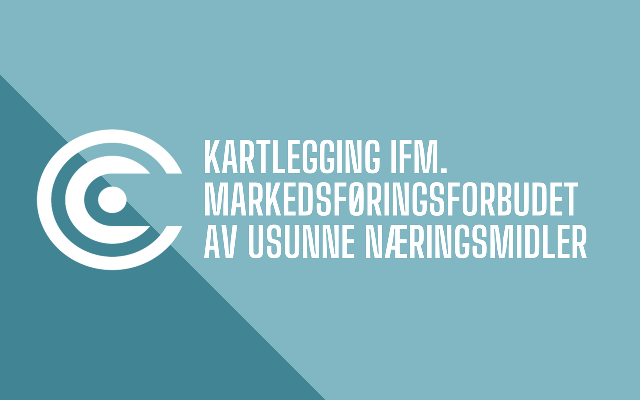 Kartlegging ifm. markedsføringsforbudet av usunne næringsmidler